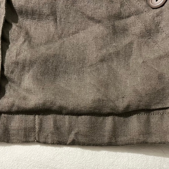 Khaki Linen Jacket - Picture 4 of 5